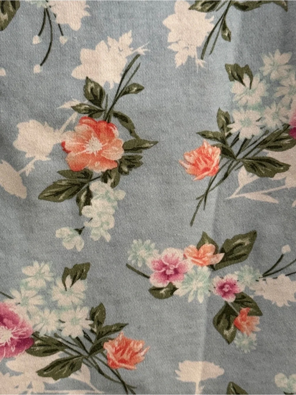 Juicy Couture Baby Girl Light Blue Floral Short Sleeve Top with Matching Shorts